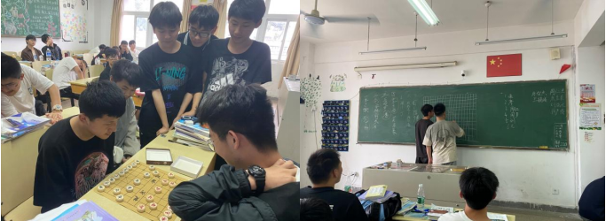 情系棋间显身手 棋寄人生乐无穷 --汽车工程学院221532班举行象棋、五子棋大赛